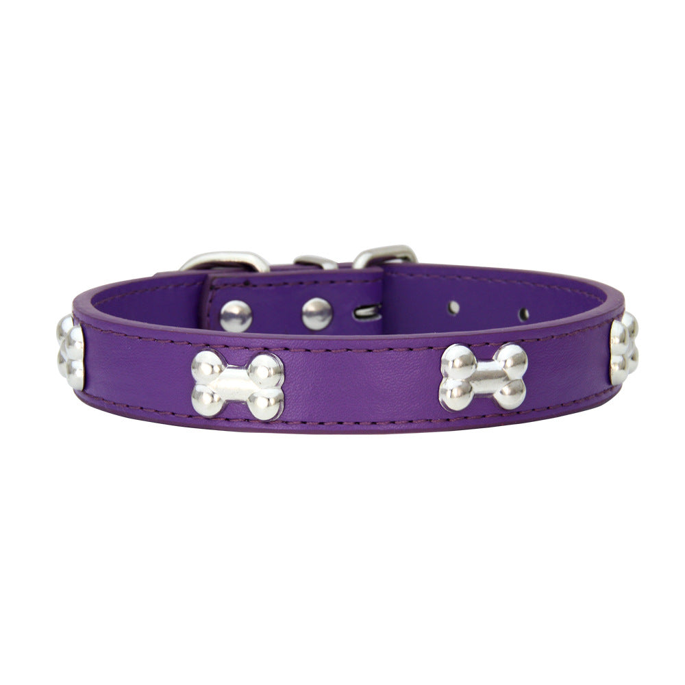 New Product Pet Supplies Collar PU Leather Dog Leash Accessories