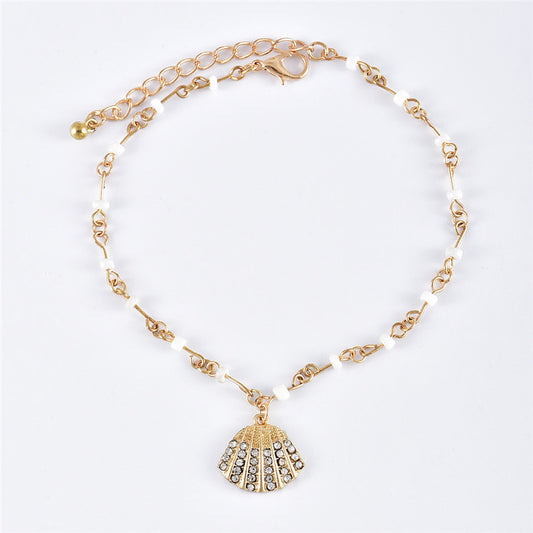 European And American Jewelry Popular Handmade Women's Flower Scallop