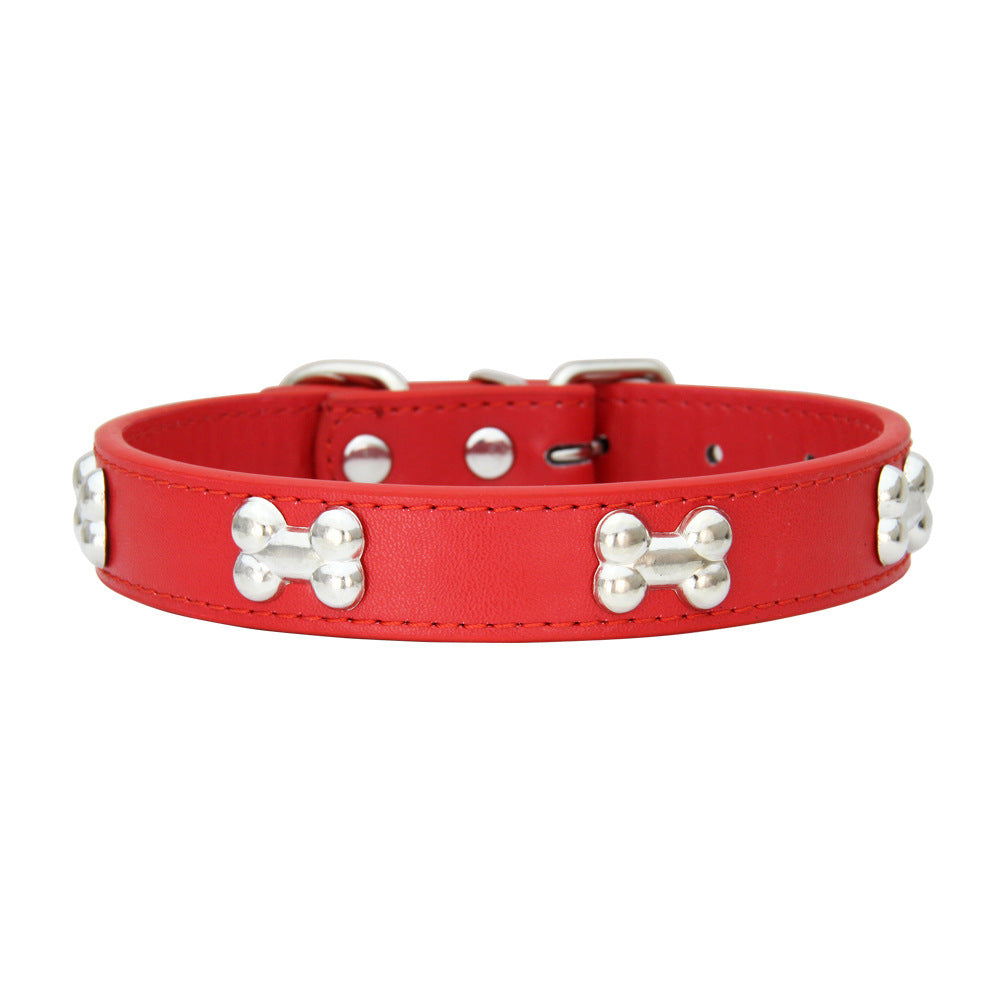 New Product Pet Supplies Collar PU Leather Dog Leash Accessories